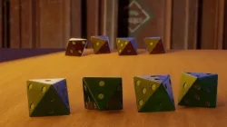 Swindlestones from "Sorcery!" (4 Value, 8 Sided Dice)