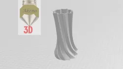 Tall twisted vase