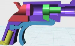 Tiny spring revolver