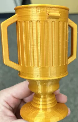 Trash can trophy