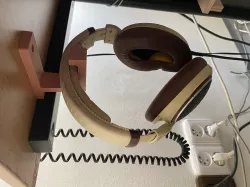 Under-desk headphone hook
