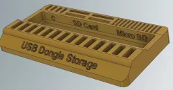 USB Dongle SD Card storage organizer