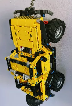 Wall mount for Lego Technical 42122 Jeep Wrangler