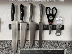 Wall-Mounted Magnetic Knife Strip — Home Decor Spoof