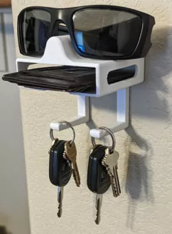 Wallet, Keys & Glasses Wall Holder