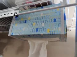 Wire Shelf Tissue Box Hanger
