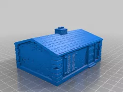 WW2 House for Miniature Tank Games