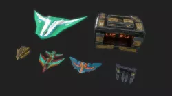 3d low poly arcade space ships pack Low-poly  3D model