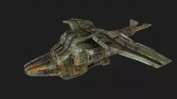 3d low poly sci fi spaceship Low-poly  3D model