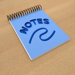 Animated Writing Pad 3D model