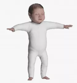 Baby child toddler 3D model