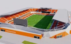 BBVA Compass Stadium - Houston Low-poly  3D model