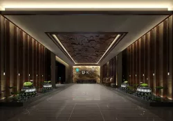 Beauty salon reception hall spa center 06 3D model