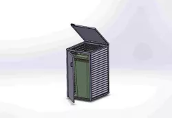 Box whit sheet for garbage can