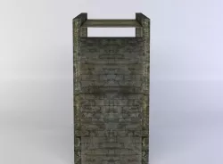 Bridge part Low-poly  3D model