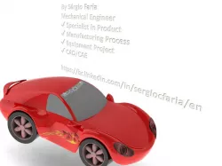 Car model - surface modeling and animation by SolidWorks