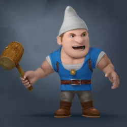 Cartoon Man Rigged 3D model