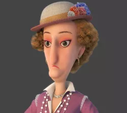 Cartoon Woman 3D model