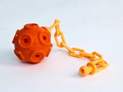 Chain with ball stoppers