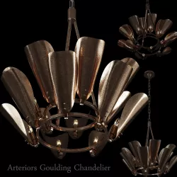 Chandelier Arteriors Goulding 15 horns 3D model