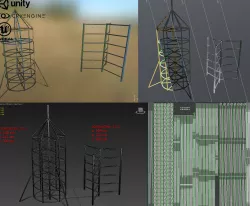 Children playground Low-poly  3D model