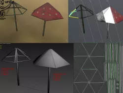 Children playground Low-poly  3D model