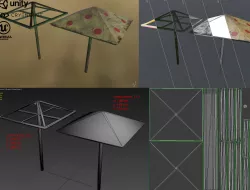 Children playground Low-poly  3D model