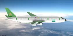 Commercial airplane Aires de Andalucia.