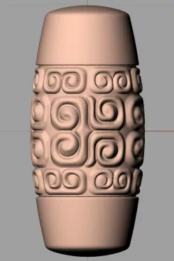 Crafts Decoration Sculpture Model Jade beads C083 3D model