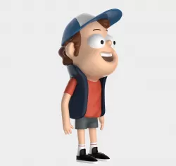 Dipper from gravity falls 3D model