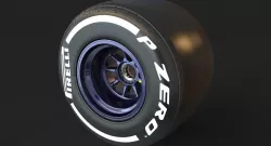F1 2017 Pirelli PZero Tire Dry Track 405/670-13 (Rear)