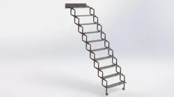 Folding stairs / Klapp-Treppe