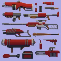 FPS Weapons Pack Low-poly  3D model