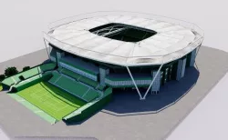 Gerry Weber Stadion Low-poly  3D model