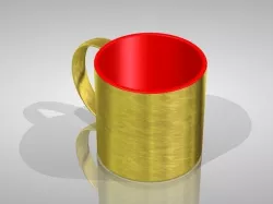 Golden Tea Cup