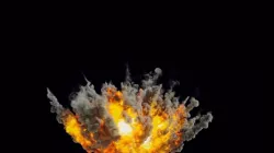 Houdini Pyrofx Megapack Element File Heavy Airstrike Asset  Low-poly  3D model