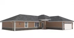 House-025 Low Poly 3D model