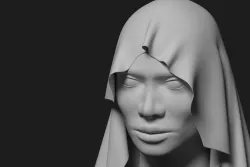 Human head 3D model