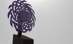 Hypnosis spiral kinetic sculpture