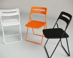 Ikea Chair Nisse and Ikea Table Ingu 3D model