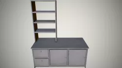 Kitchen table Low-poly  3D model