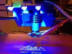 LED mount for extruder