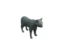 Low Poly Base Mesh Cat Low-poly  3D model