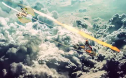 Low poly hybrid spaceship fighter Low-poly  3D model