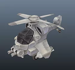 Low Poly Micro Heli Low-poly  3D model