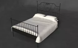 Low Poly UV Mapped Bed Low-poly  3D model