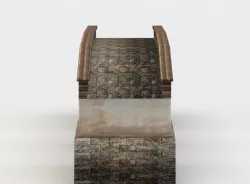Masonry bridge Low-poly  3D model