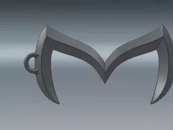 Mazda Batman Emblem Key Chain