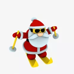 New cool Santa Claus for beautiful 3d print 04 3D model