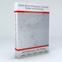 North Rhine Westphalia Streets and Buildings 3D model